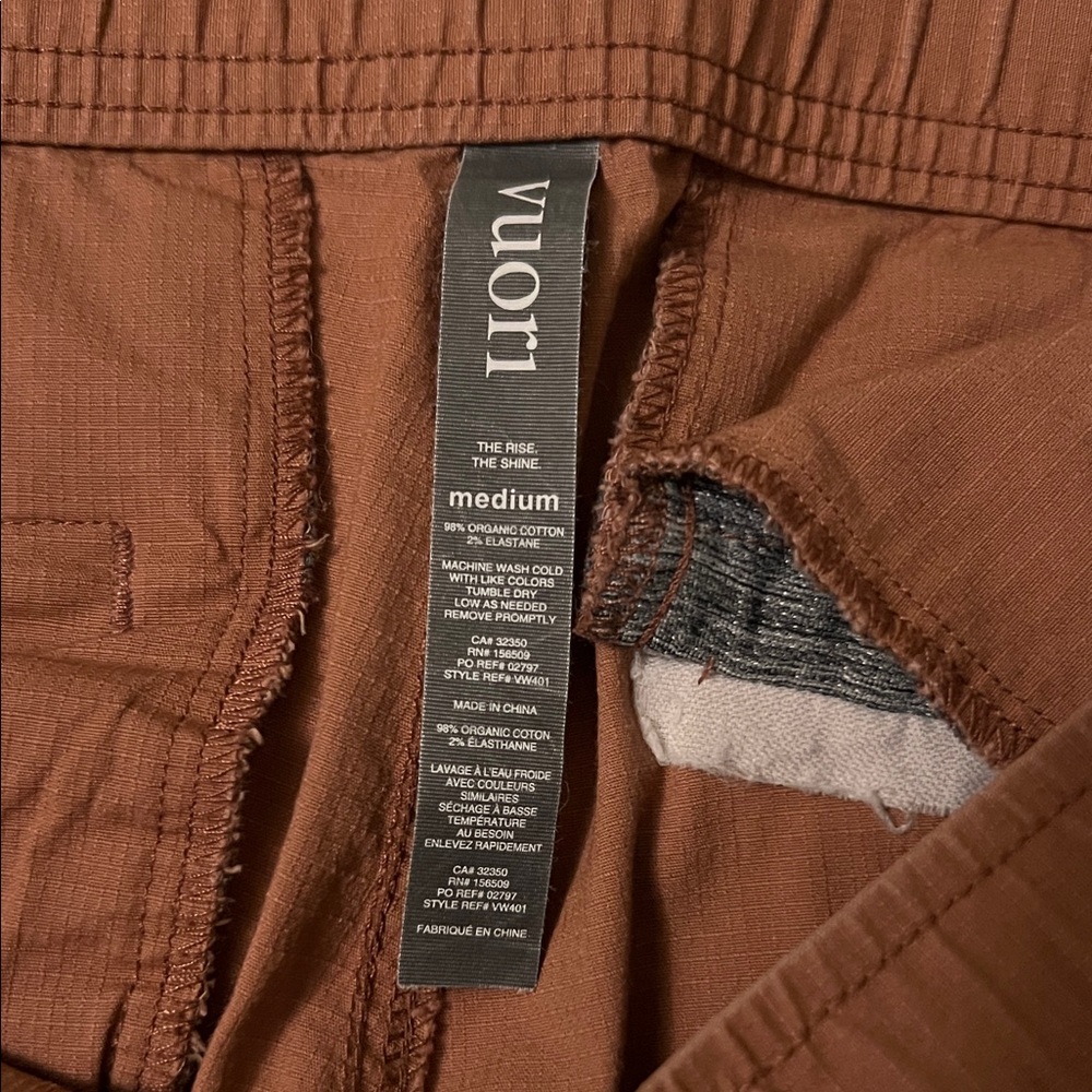 Vuori Chestnut Brown Casual Pants